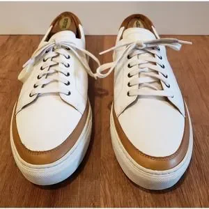 Taft White Carmel Leather Sneakers Mens US Size 9 (EU 42) Made In Spain Taft white leather sneakers - 18 months in : r/goodyearwelt main image 4